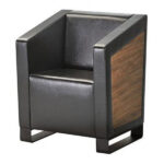 مبل چرم اداری یه نفره دنیز